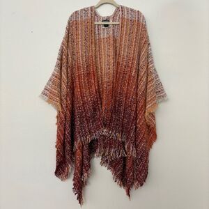 Steve Madden Woven Poncho Shawl